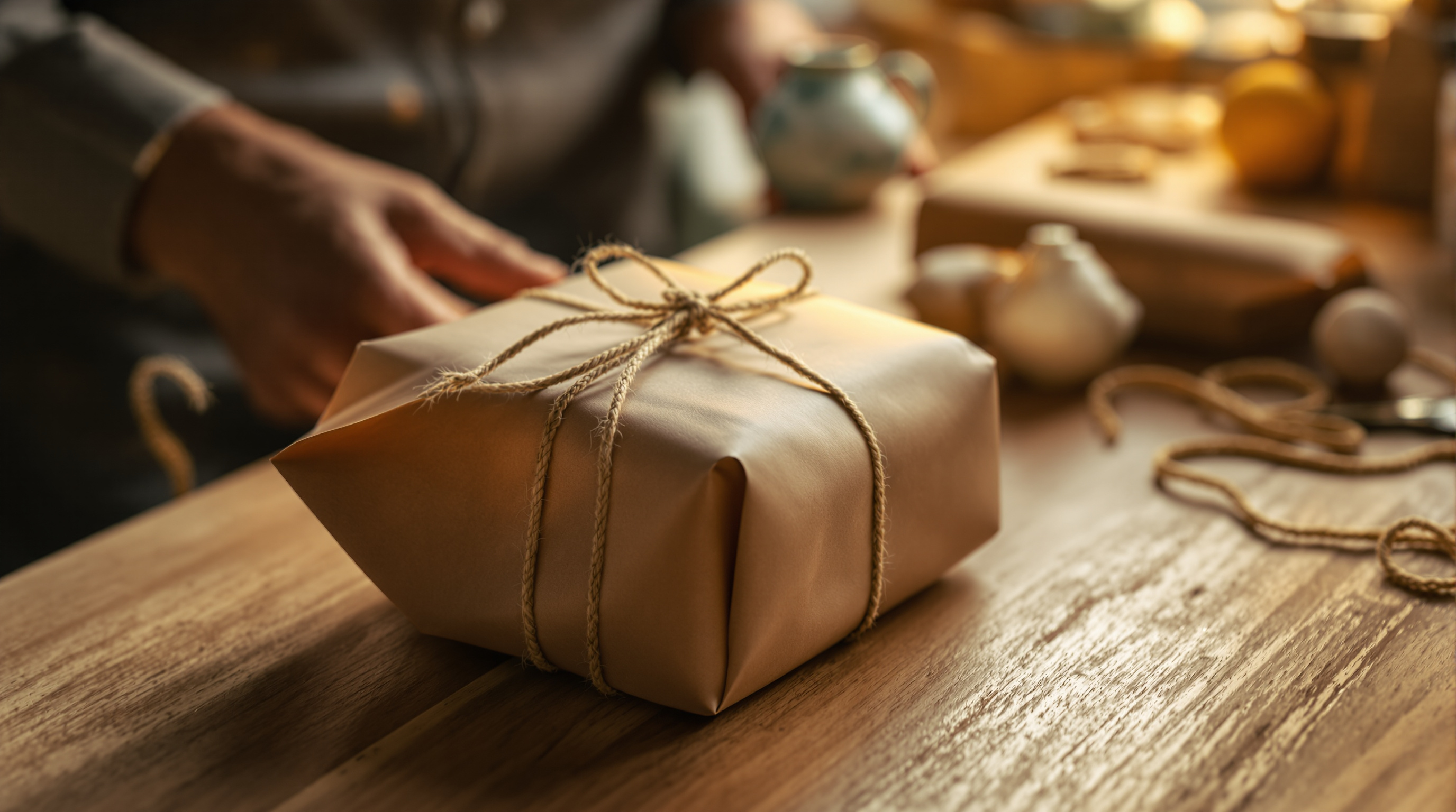 Antique items being carefully packed for shipping